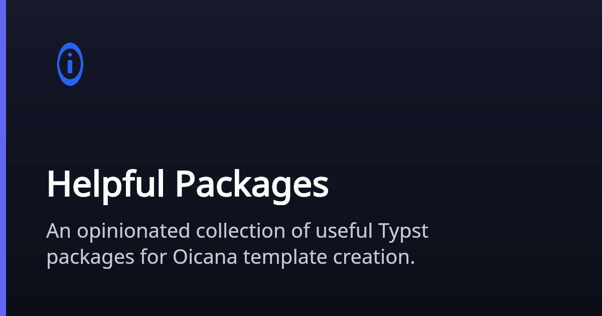 Package Helpful Helpful Packages | Oicana