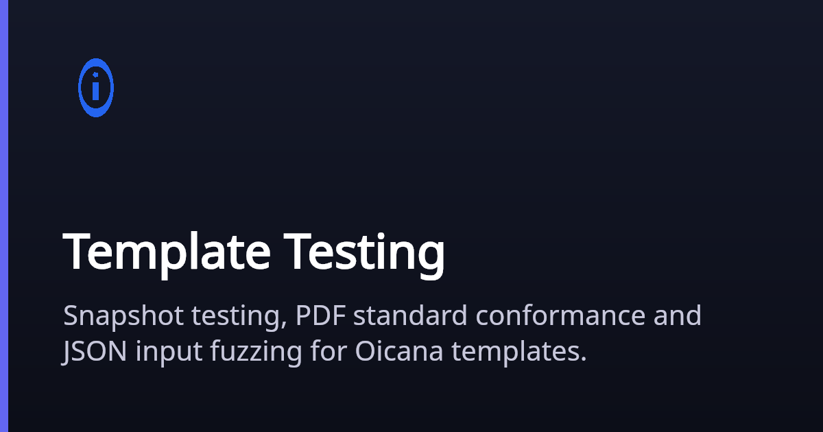 Template Testing | Oicana